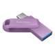 SanDisk Ultra Dual Drive Go lecteur USB flash 512 Go USB Type-C 3.2 Gen 1 (3.1 Gen 1) Lavande SanDisk Ultra Dual Drive Go lecteur USB flash 512 Go USB Type-C 3.2 Gen 1 (3.1 Gen 1) Lavande