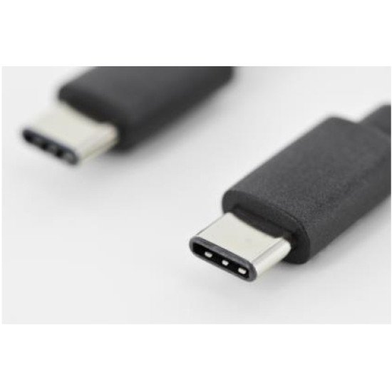 ASSMANN Electronic 1m USB 3.1 C - C câble USB 3.2 Gen 2 (3.1 Gen 2) USB C Noir