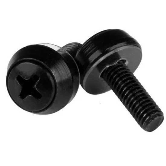 StarTech.com Paquet de 50 vis de montage M5 x 12 mm - Noir StarTech.com Paquet de 50 vis de montage M5 x 12 mm - Noir