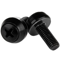 StarTech.com Paquet de 100 vis de montage M6 x 12 mm - Noir StarTech.com Paquet de 100 vis de montage M6 x 12 mm - Noir