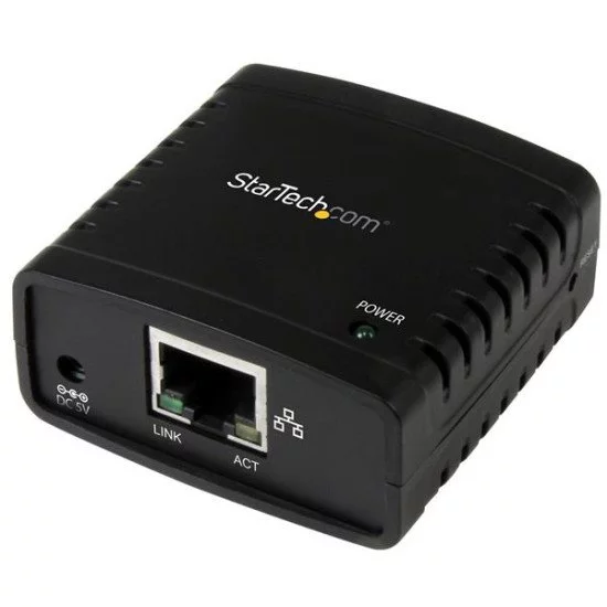 StarTech.com Serveur d'impression LPR réseau 10/100 Mb/s avec port USB 2.0 StarTech.com Serveur d'impression LPR réseau 10/100 Mb/s avec port USB 2.0