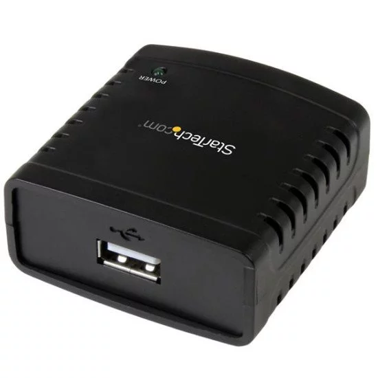 StarTech.com Serveur d'impression LPR réseau 10/100 Mb/s avec port USB 2.0 StarTech.com Serveur d'impression LPR réseau 10/100 Mb/s avec port USB 2.0