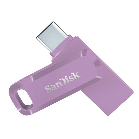 SanDisk Ultra Dual Drive Go USB 256GB lecteur USB flash 256 Go USB Type-A / USB Type-C 3.2 Gen 1 (3.1 Gen 1) Lavande