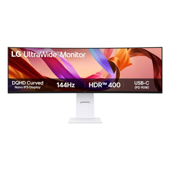 LG 49U950A-W écran PC 124,5 cm (49") 5120 x 1440 pixels Dual QHD LED Noir, Blanc