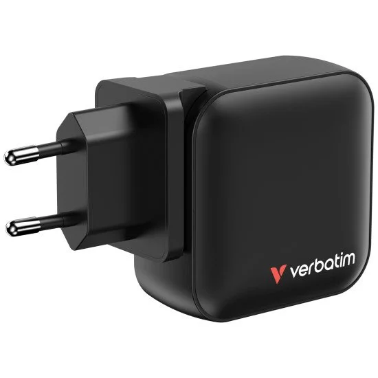 Verbatim Mini GaN Charger 100W Universel Noir Secteur Charge rapide Intérieure Verbatim Mini GaN Charger 100W Universel Noir Secteur Charge rapide Intérieure