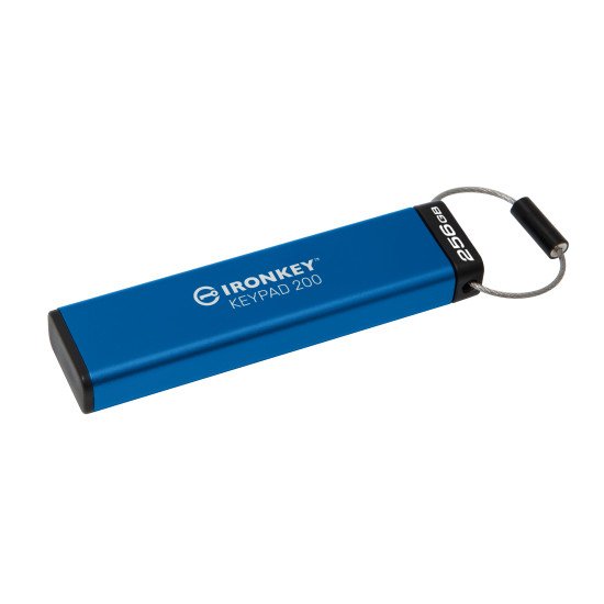 Kingston Technology IronKey Keypad 200 de 256 Go, FIPS 140-3 niveau 3 (en attente), chiffrement AES-256