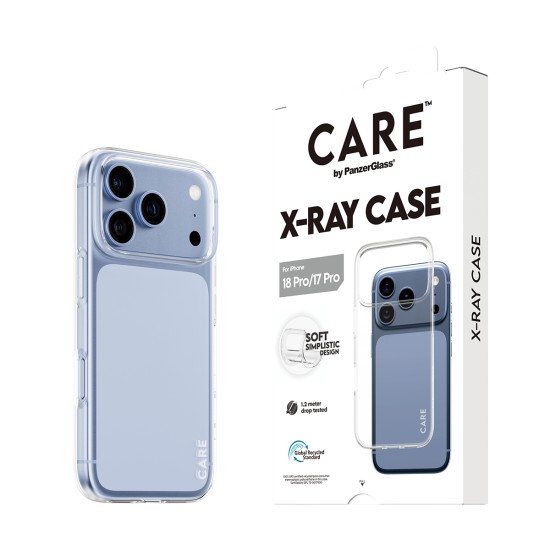 PanzerGlass CARE™ by ® X-Ray Case iPhone 2026 Pro | 17 Pro coque de protection pour téléphones portables Housse Transparent