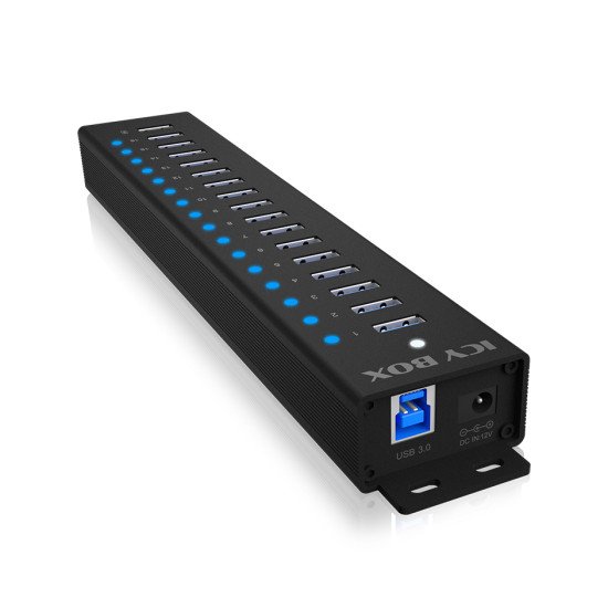 ICY BOX IB-HUB1717-U3 USB 3.2 Gen 1 (3.1 Gen 1) Type-A 5000 Mbit/s Noir ICY BOX IB-HUB1717-U3 USB 3.2 Gen 1 (3.1 Gen 1) Type-A 5000 Mbit/s Noir