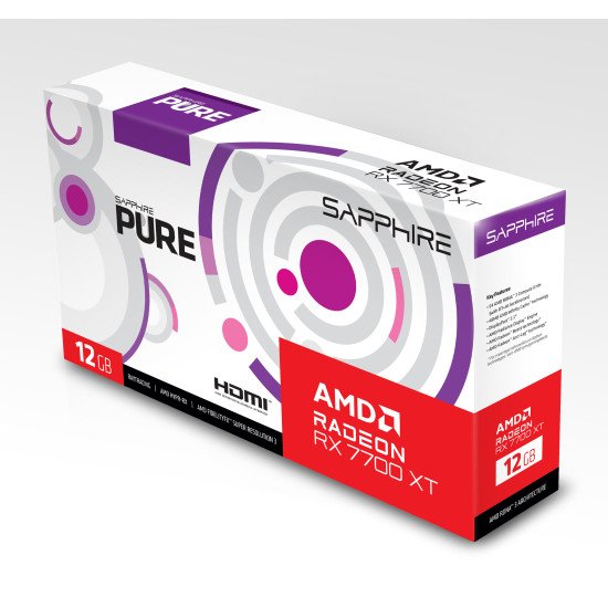 Sapphire PURE Radeon RX 7700 XT AMD 12 Go GDDR6