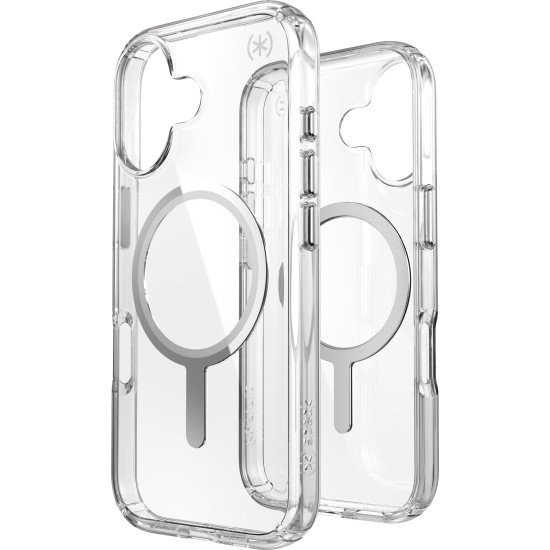Speck Presidio Perfect Clear + MS Apple iPhone 17 Clear - with Microban coque de protection pour téléphones portables 16 cm (6.3") Housse Transparent