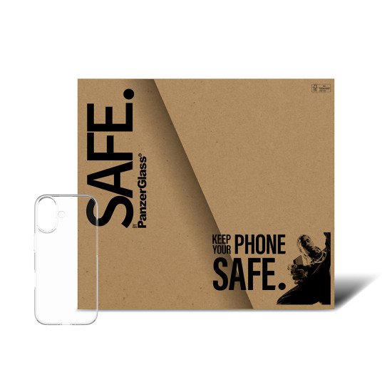 PanzerGlass SAFE. by ® TPU Case Transparent iPhone 17 | Bulk coque de protection pour téléphones portables Housse