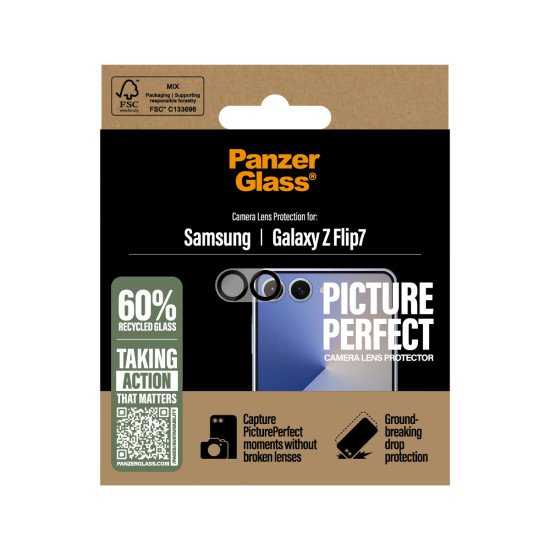 PanzerGlass ® PicturePerfect Camera Lens Protector Samsung Galaxy Z Flip7 Protection d'écran transparent 1 pièce(s) PanzerGlass ® PicturePerfect Camera Lens Protector Samsung Galaxy Z Flip7 Protection d'écran transparent 1 pièce(s)