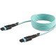 StarTech.com MPO12PL2M câble de fibre optique 2 m MPO/MTP OM3 Couleur aqua