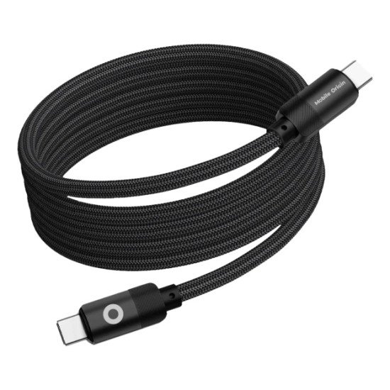 Mobile Origin MC2-USBC-1M-BLK câble USB 0,48 Gbit/s 60 W Noir