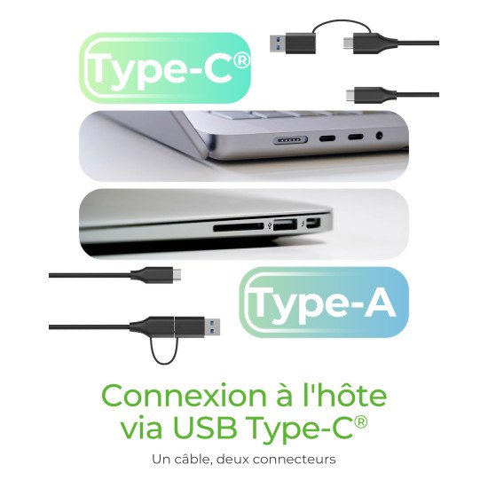 ICY BOX IB-201T-CU31 Enceinte ssd Noir 2.5"