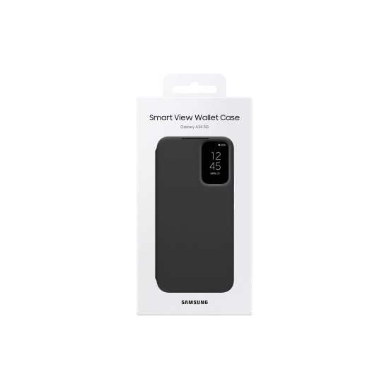 Samsung EF-ZA346 coque de protection pour téléphones portables 16,8 cm (6.6") Étui avec portefeuille Noir