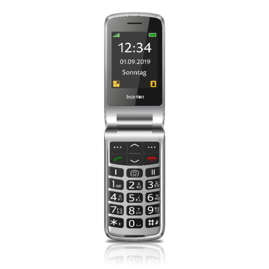 Beafon SL495 LTE 6,1 cm (2.4") 88 g Noir, Argent Téléphone d'entrée de gamme