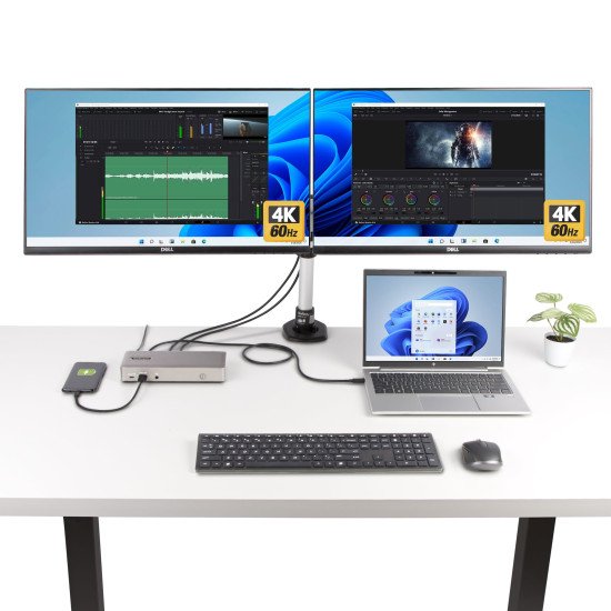 StarTech.com Station d'Accueil USB4 pour 3 Écrans, HDMI ou DisplayPort 4K 60 Hz, Charge d'Ordinateur Portable 100 W, 2,5 GbE, Station d'Accueil Multi-Écrans USB-C, Sans Pilote StarTech.com Station d'Accueil USB4 pour 3 Écrans, HDMI ou DisplayPort 4K 60 Hz, Charge d'Ordinateur Portable 100 W, 2,5 GbE, Station d'Accueil Multi-Écrans USB-C, Sans Pilote