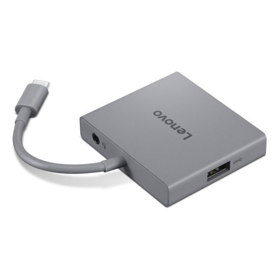 Lenovo GX91R64790 station d'accueil Avec fil USB 3.2 Gen 1 (3.1 Gen 1) Type-C Gris