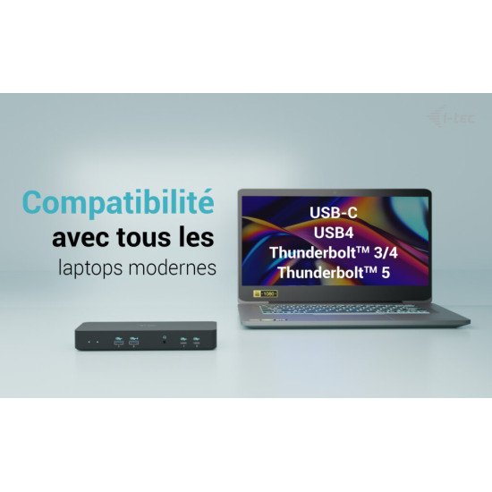 i-tec USB-C Intelligent Triple Display Docking Station + Power Delivery 100W i-tec USB-C Intelligent Triple Display Docking Station + Power Delivery 100W