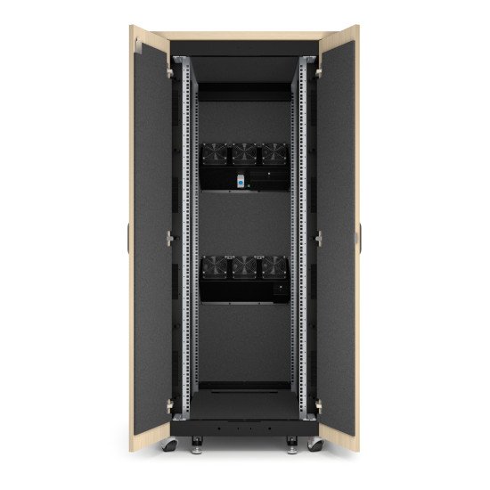 APC NetShelter - Rack informatique insonorisé - 32U - Finition Erable