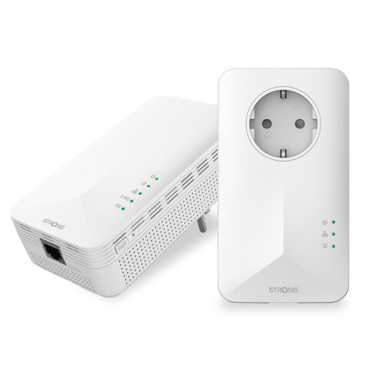 Strong POWERL1000DUOWIFIEUV2 Adaptateur réseau CPL 1000 Mbit/s Ethernet/LAN Wifi Blanc 2 pièce(s)