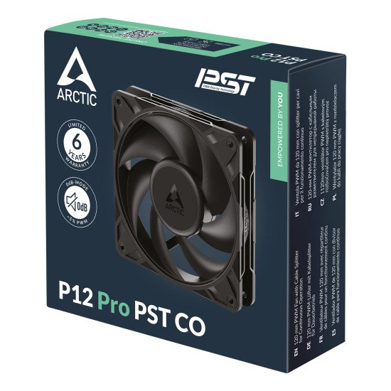 ARCTIC Freezer P12 Pro PST CO Boitier PC Ventilateur 12 cm Noir 1 pièce(s)