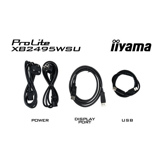 iiyama ProLite XB2495WSU-B1 écran PC 61,2 cm (24.1") 1920 x 1200 pixels Full HD LCD Noir