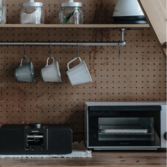 Sangean WFR-32 Radio portable Personnel Numérique Noir, Noyer