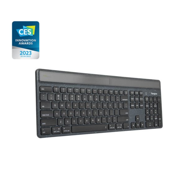 Targus Sustainable Energy Harvesting EcoSmart clavier Bluetooth AZERTY Français Noir