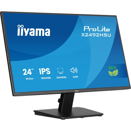 iiyama ProLite X2492HSU-B1 écran PC 61 cm (24") 1920 x 1080 pixels Full HD LED Noir