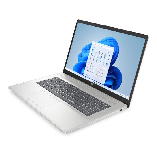 HP 17-cp2027nb AMD Ryzen™ 5 7520U Ordinateur portable 43,9 cm (17.3") Full HD 16 Go LPDDR5-SDRAM 512 Go SSD Wi-Fi 6 (802.11ax) Windows 11 Home Argent