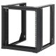 Intellinet Rack réseau mural ouvert 19", 9U, cadre pivotant frontal, montage 2 montants, profondeur 450 mm, livré à plat, noir RAL 9004