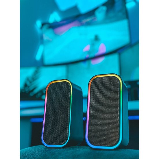 SPEEDLINK TOKEN RGB Noir Avec fil &sans fil 6 W