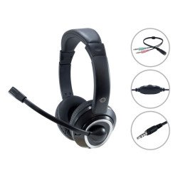 Conceptronic POLONA02BA casque Avec fil Arceau Gaming Noir