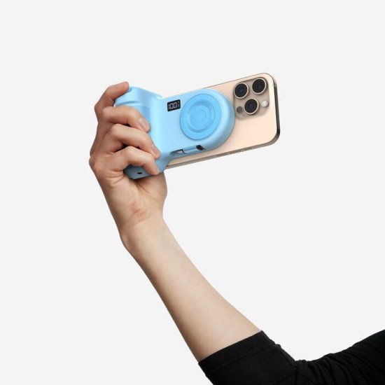 Belkin Stage PowerGrip Support actif Mobile/smartphone Bleu clair