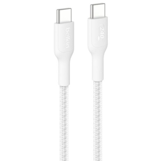 Belkin BoostCharge Pro câble USB 2 m USB C Blanc