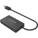 Vision TC-USBHUB4P hub & concentrateur USB 3.2 Gen 1 (3.1 Gen 1) Type-A 5 Mbit/s Noir