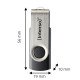Intenso Clé USB Office Line, 32 Go, USB-A, 3.2 Gen 1x1, noir-argent Intenso Clé USB Office Line, 32 Go, USB-A, 3.2 Gen 1x1, noir-argent