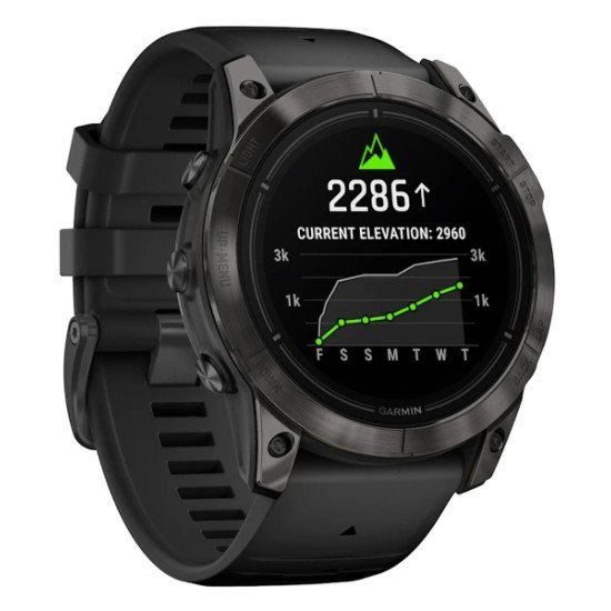 Garmin epix Pro (Gen 2) 3,56 cm (1.4") AMOLED 51 mm Numérique 454 x 454 pixels Écran tactile Noir, Gris Wifi GPS (satellite)