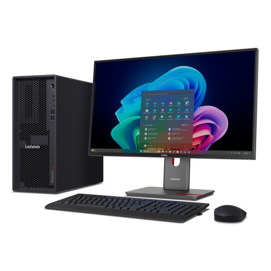 Lenovo ThinkStation P4 AMD Ryzen™ 9 PRO PRO 9965X3D 64 Go DDR5-SDRAM 1 To SSD Windows 11 Pro Tower PC Noir