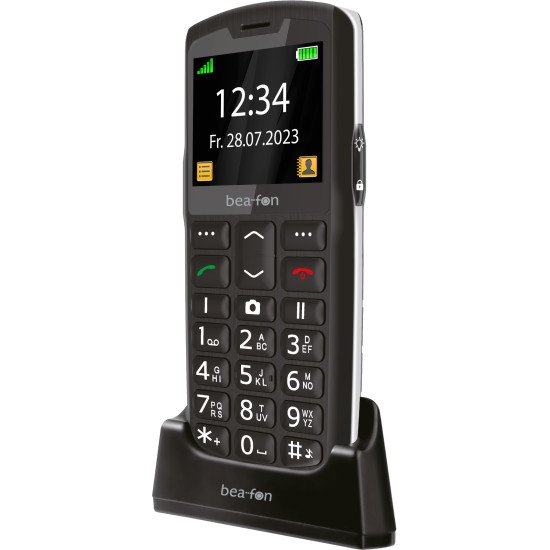 Beafon SL260 5,59 cm (2.2") 90 g Noir, Argent Téléphone numérique