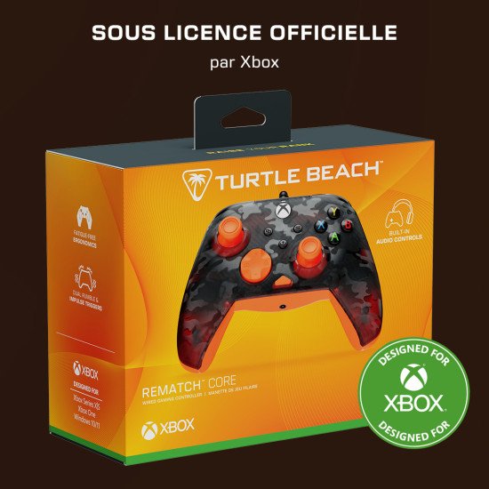 Turtle Beach Rematch Core – Camouflage noir fantôme/orange Turtle Beach Rematch Core – Camouflage noir fantôme/orange