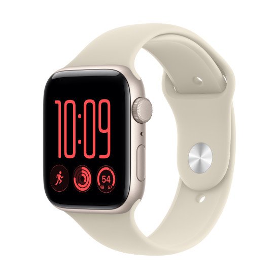 Apple Watch SE (3nd generation) OLED 44 mm Numérique 368 x 448 pixels Écran tactile Beige Wifi GPS (satellite)
