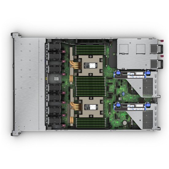 HPE Serveur ProLiant DL365 Gen11 9115 3,2 GHz 16 cœurs 1 processeur 2x32Go-R 8 Disques petit facteur de forme MR408i-o Baie SSD 2x480GB Module alim 2x1000W EU