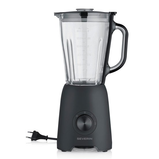 Severin SM 3722 blender 1,5 L Mélangeur de table 600 W Noir, Transparent