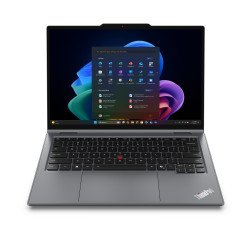 Lenovo ThinkPad X1 2-in-1 Gen 11 Aura Edition Copilot+ PC Intel Core Ultra 7 355 Hybride (2-en-1) 35,6 cm (14") Écran tactile WUXGA 32 Go LPDDR5x-SDRAM 1 To SSD Wi-Fi 7 (802.11be) Windows 11 Pro Belge Gris