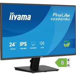 iiyama ProLite X2492HSU-B1 écran PC 61 cm (24") 1920 x 1080 pixels Full HD LED Noir iiyama ProLite X2492HSU-B1 écran PC 61 cm (24") 1920 x 1080 pixels Full HD LED Noir
