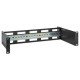 Intellinet Kit rail DIN réglable 19", 2U, pour équipements sur rail DIN chapeau, profondeur réglable 48–174 mm, aluminium, noir RAL 9005, garantie trois ans
