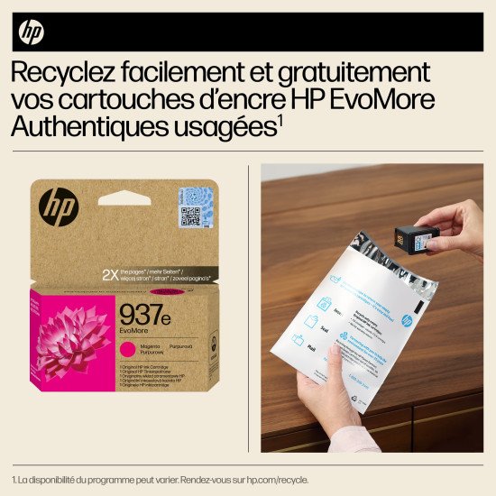 HP 937e Cartouche d'encre authentique Magenta EvoMore HP 937e Cartouche d'encre authentique Magenta EvoMore